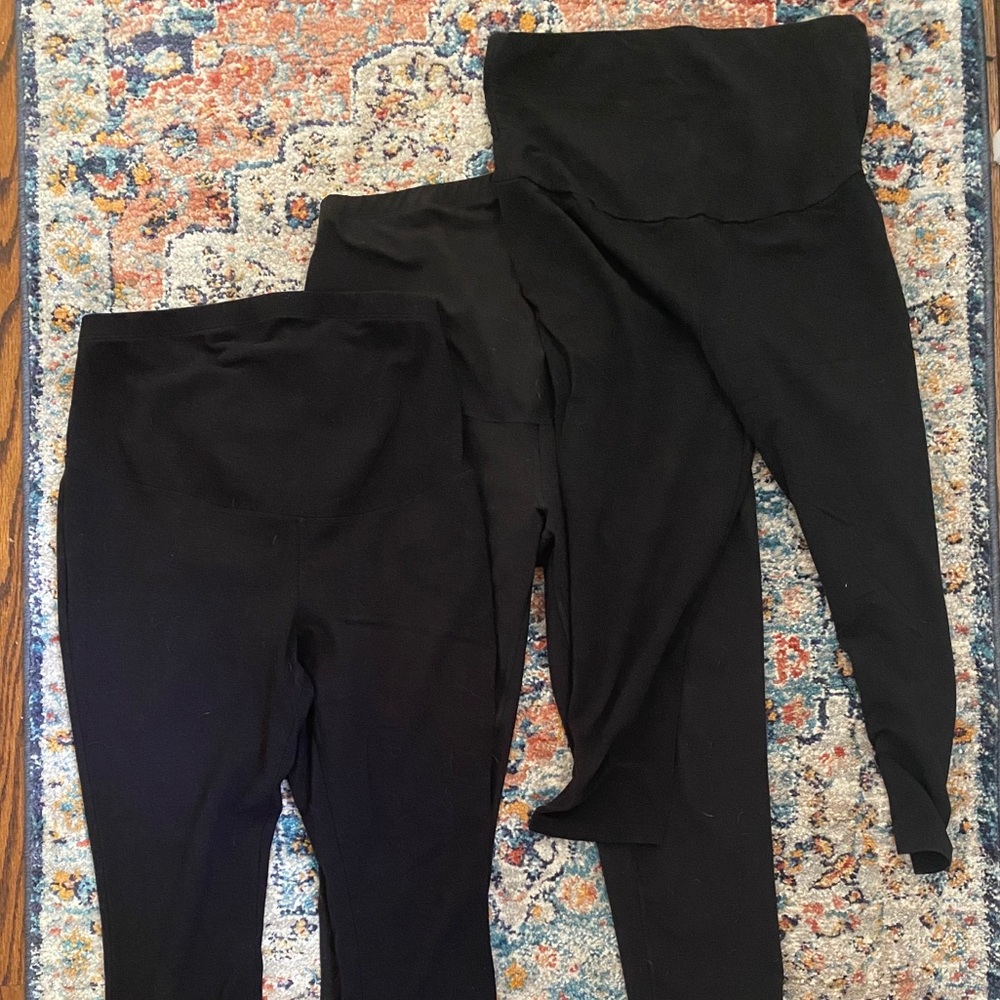 Lot of 3 pair maternity leggings